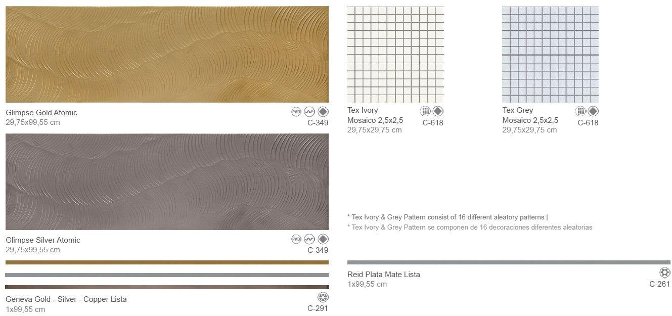Aparici Керамическая настенная плитка под ткань для интерьера Tex sun-id-1387008 - Вид №4
