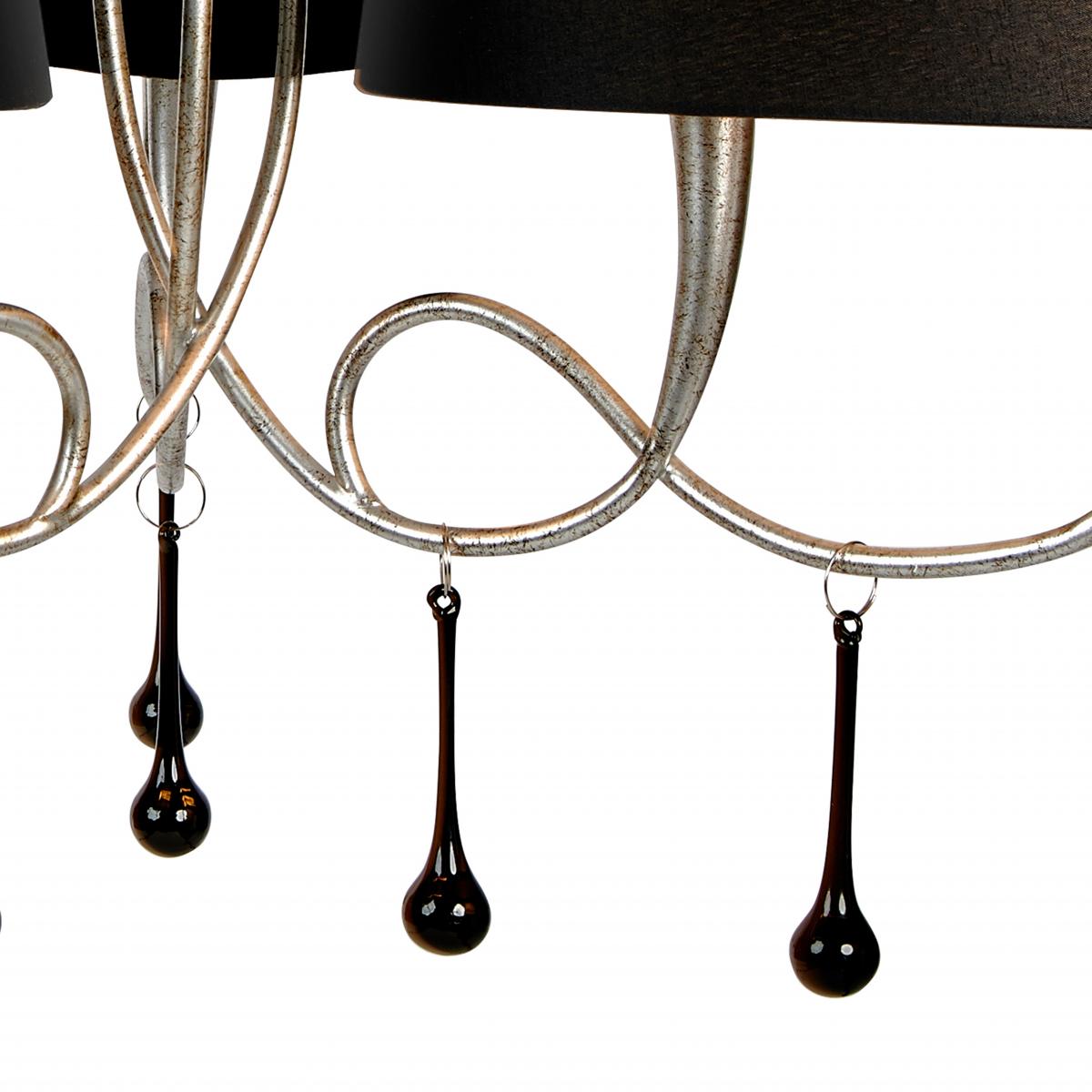 084116 Люстра 6L серебро/черный Mantra Paola - Вид №10