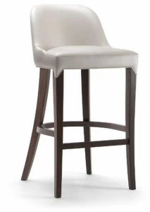 Tirolo Кожаный табурет со спинкой и подставкой для ног Alyson 048 sg