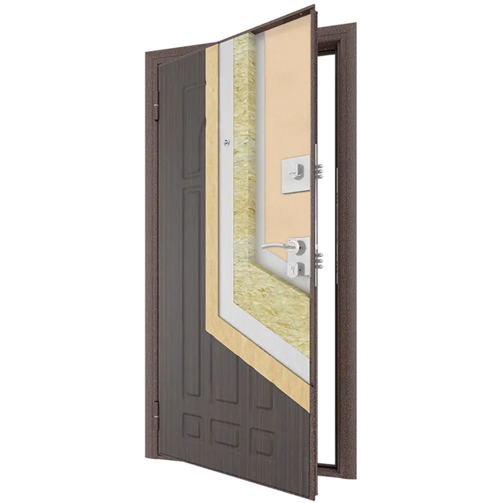 Дверь входная металлическая Оптим 88x205 см левая венге DOORHAN STLM-2069794 - Вид №7