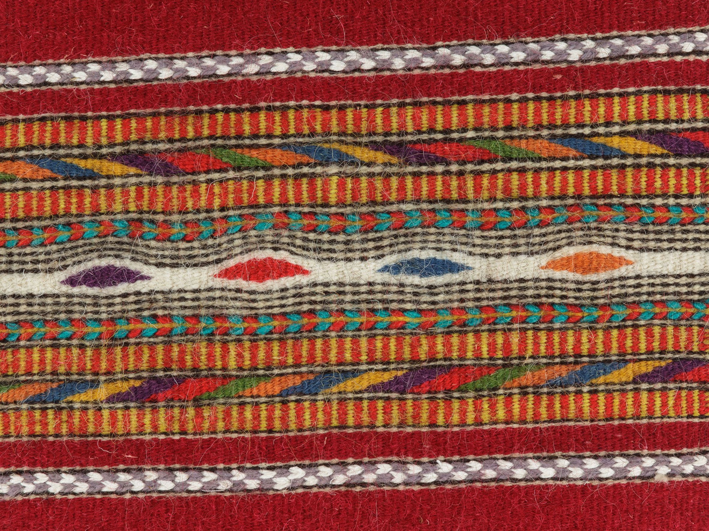 Сардинский шерстяной гобелен Eugenia Pinna DIAGONALE ROSSO ARCH-00073268 - Вид №2