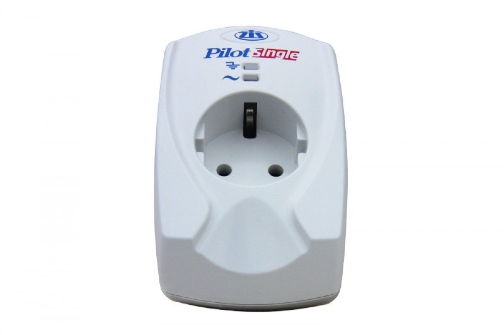 Pilot Single Surge protector , 1 outlet, 16a, microprocessor, white ZIS Santreyd  - Вид №1