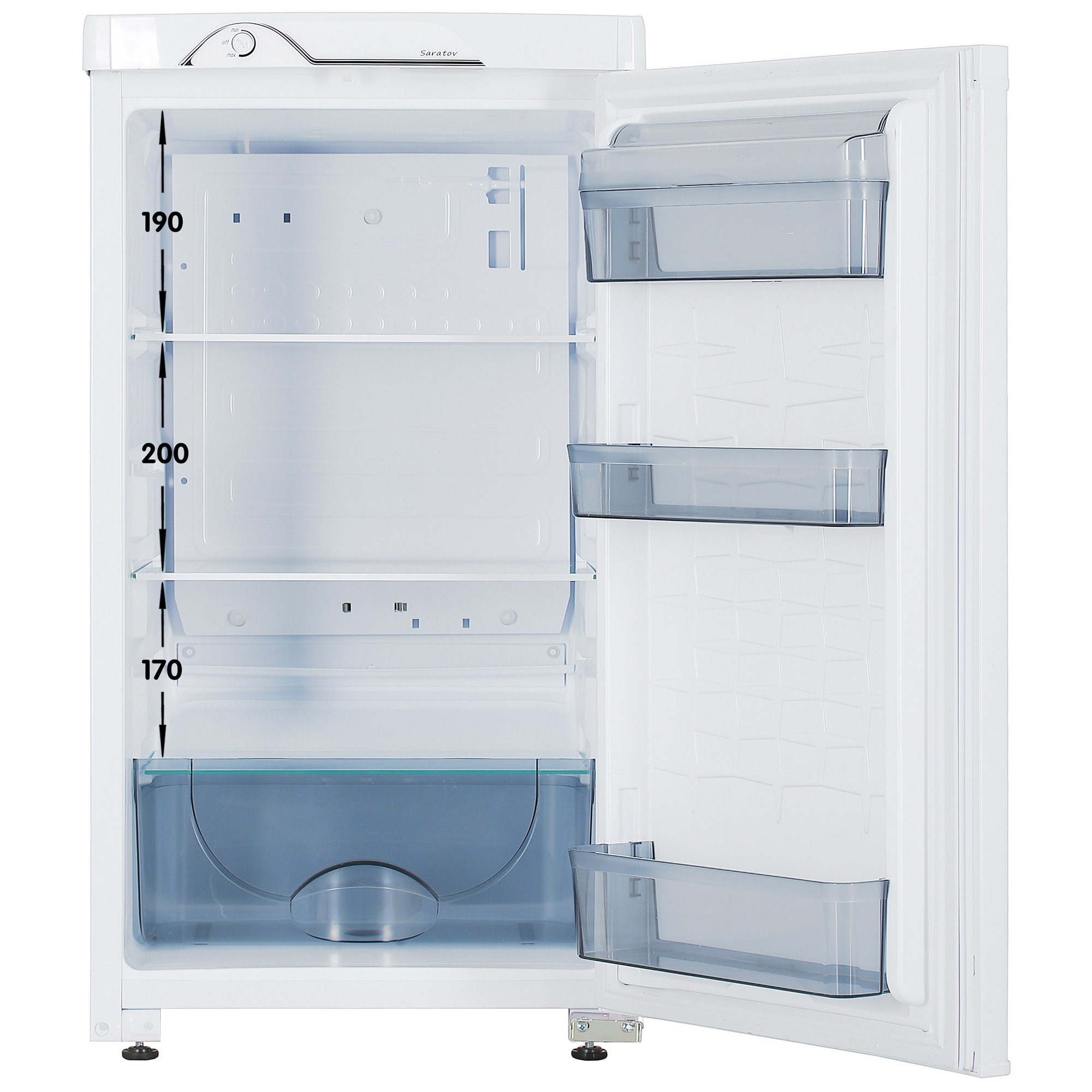 1133278 Холодильник компактный   Саратов 550 (кш-120) белый STDN-0002189 - Вид №1