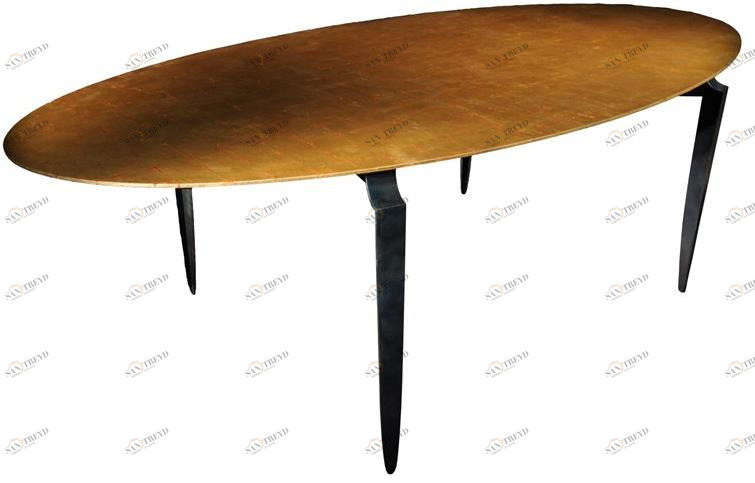 Garbarino Обеденный стол овальный сусальное золото Mesa Mesa el 