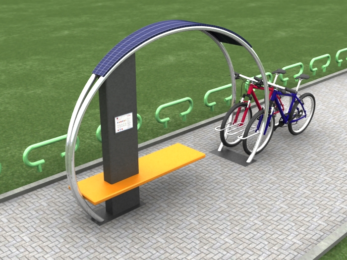 ORDP01.01.01-MS.MS ОРБИТА Джоди парк 1, скамья с велопарковкой LAB.Space 