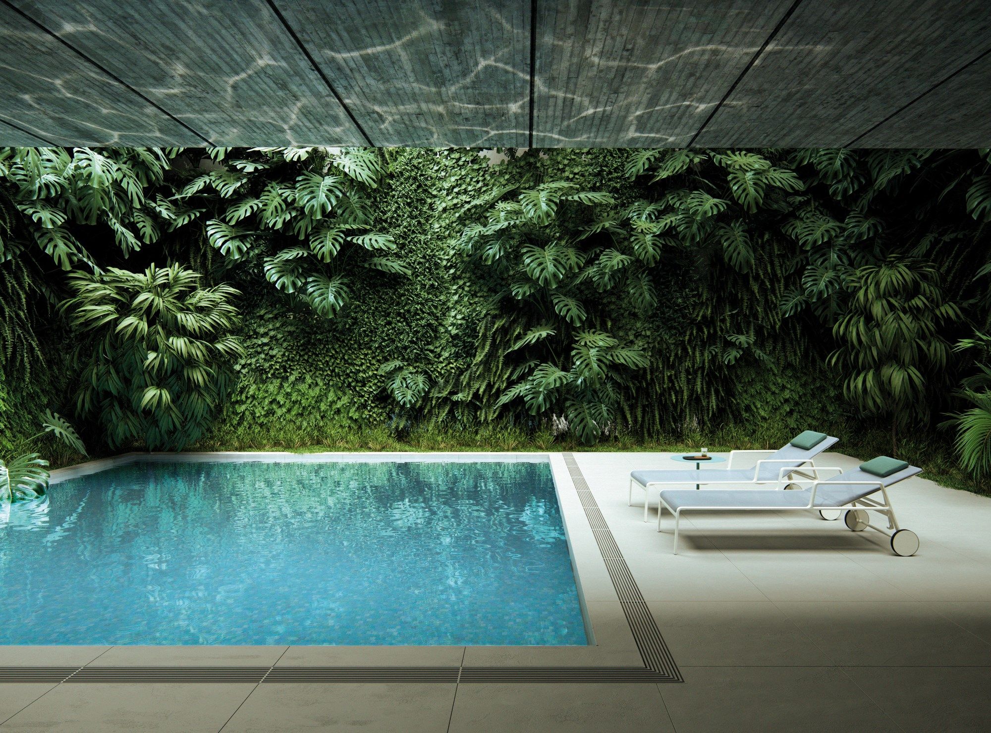 Садовая кровать с откидной спинкой из ткани Kettal Park Life ARCH-00112853 - Вид №3