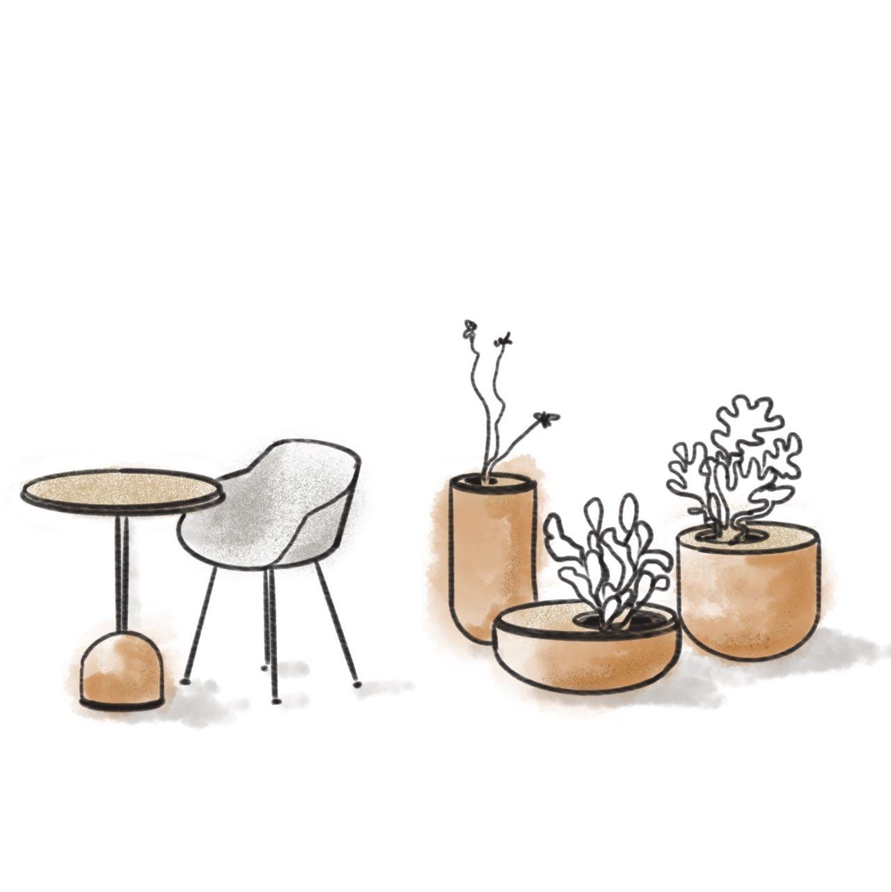 Круглый дубовый стол ALKI Lur ARCH-00077081 - Вид №4