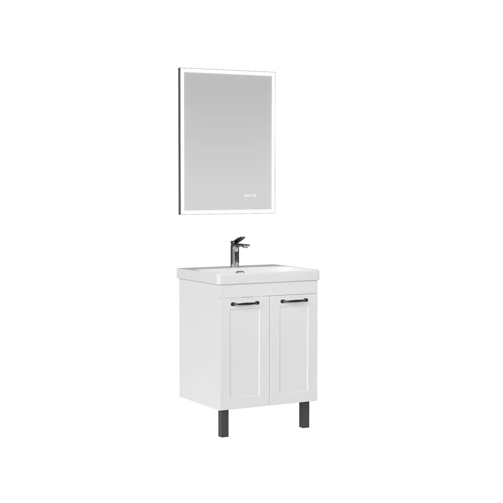 Тумба под раковину напольная Гала 60x56x47.6 см цвет белый Santreyd STLM-2128265 - Вид №7