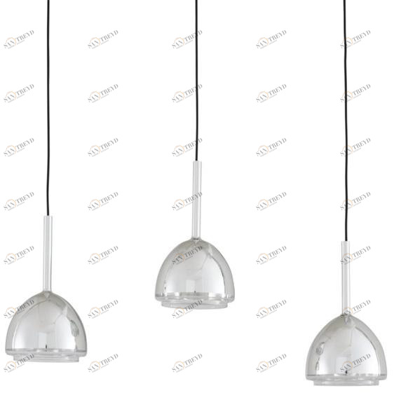 Ligne Roset Светодиодная подвесная лампа из боросиликатного стекла Chrome bell 10073002