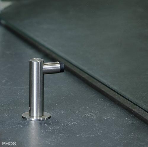 TSL20-77 L-образный дверной упор, привинченный, резиновый амортизатор на высоте 6,6 см. PHOS  - Вид №1