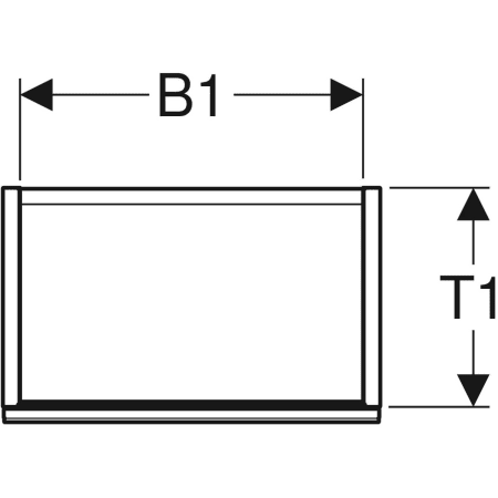 500.608.01.2 Шкафчик для раковины Geberit Acanto, с одной дверью и сифоном Geberit  - Вид №2