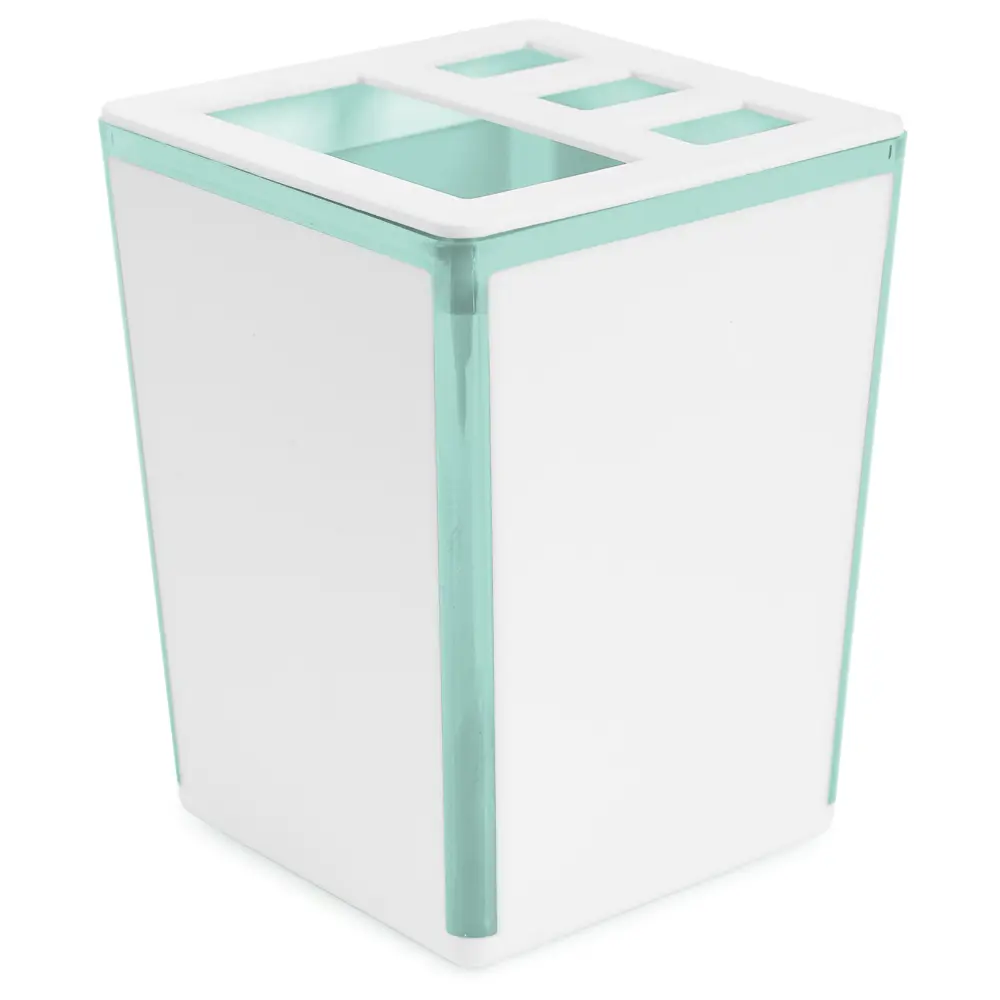 Подставка для зубных щёток Berossi Spacy пластик цвет белый мятный STLM-2111824