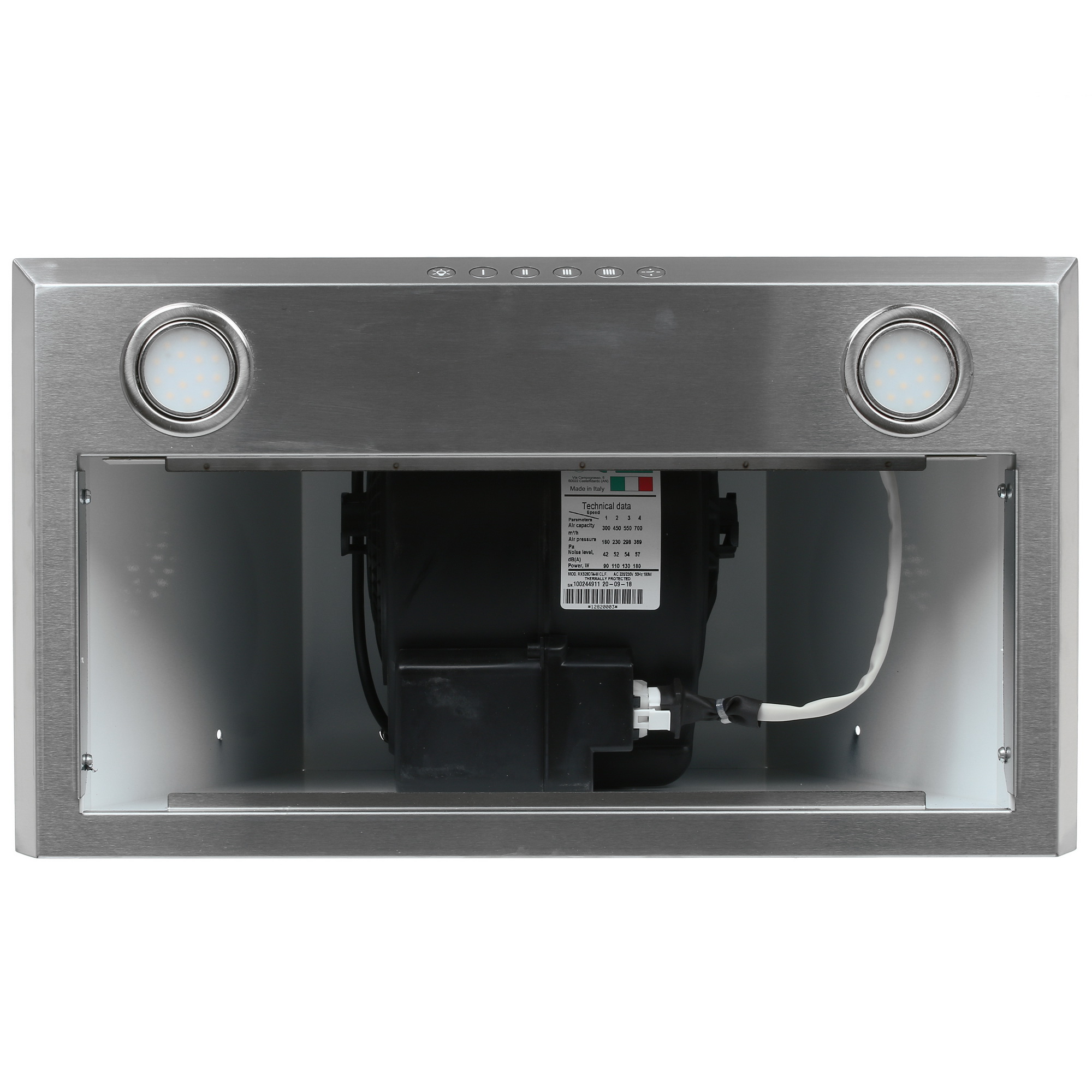 1183412 Вытяжка полновстраиваемая ELIKOR Врезной блок S4 52Н-700-Э4Д серебристый STDN-0094826 - Вид №5