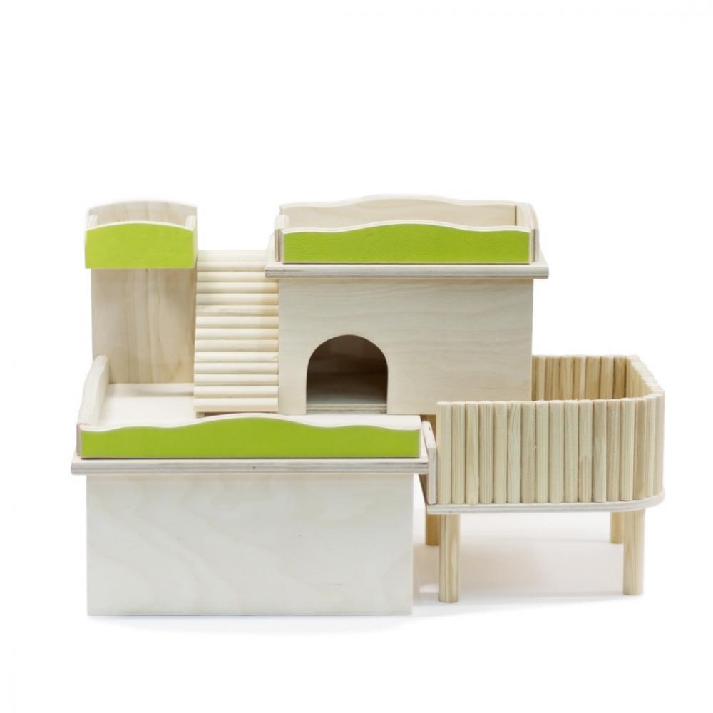 ПР0046008 Домик для грызунов Комплекс с купалкой для хомяков DoradoWooD 