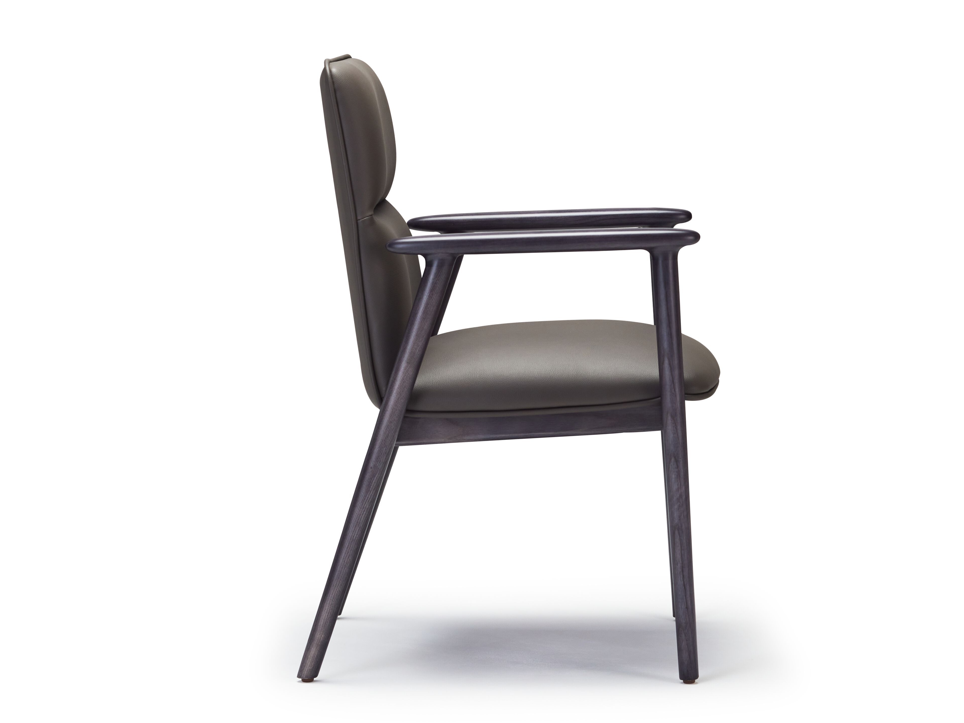 Кожаный стул с подлокотниками Papell Design Uriah ARCH-00041881 - Вид №2