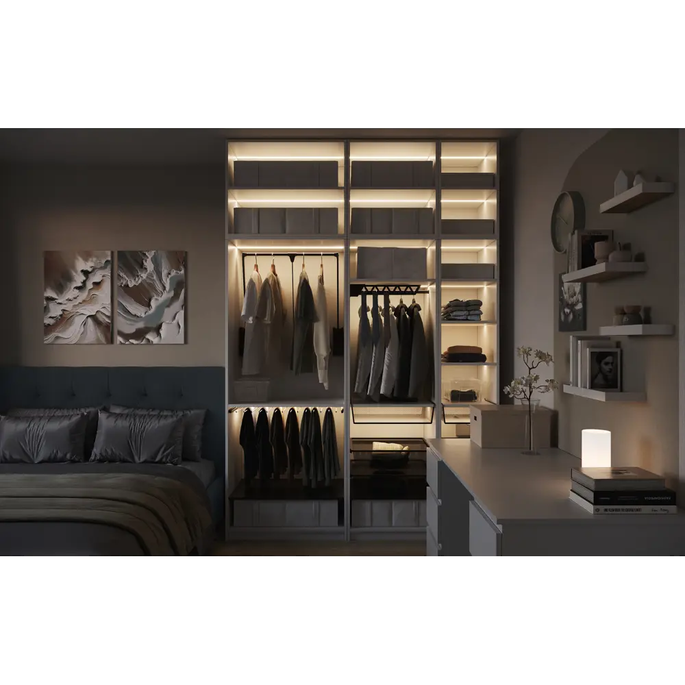 Полка для шкафа Лион 60x54.5 см KONSENSA МДФ цвет черный STLM-2120803 - Вид №8