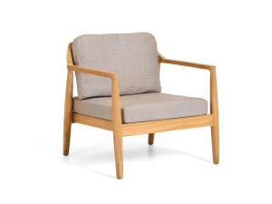 Садовое кресло из тикового дерева с подлокотниками