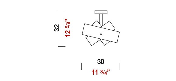Panzeri P9632.30W/B Tourbillon потолочный 77474 - Вид №1