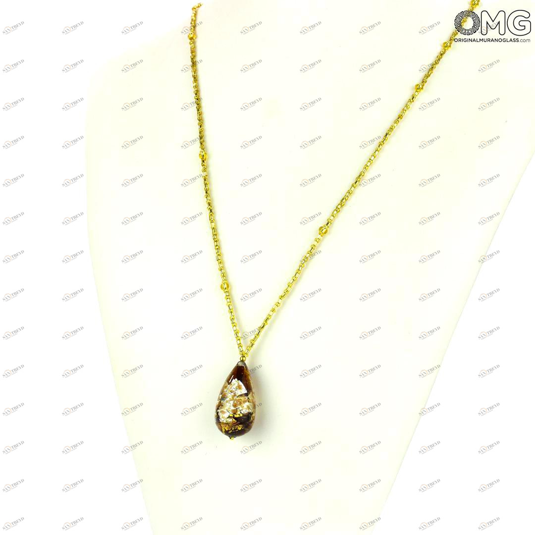 4764 ORIGINALMURANOGLASS Ожерелье с венецианскими бусинами Zattere 170 см 