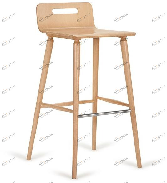 Paged Высокий табурет из бука с подставкой для ног Xchair sun-id-1376782