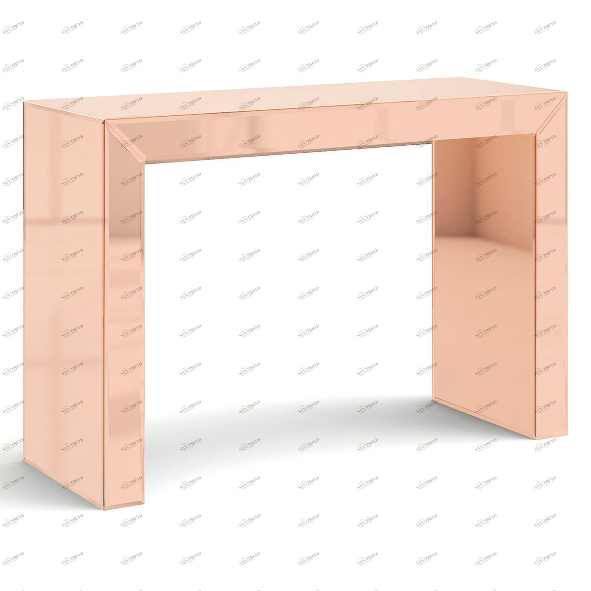 Консоль зеркальная розовая прямоугольная "Дарлинг" GRAUM ДАРЛИНГ 304031 Зеркальный;розовый 