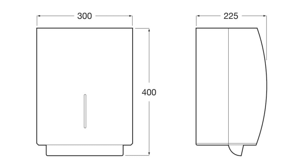 Диспенсер для полотенец из нержавеющей стали с датчиком Roca Public ARCH-00046561 - Вид №2