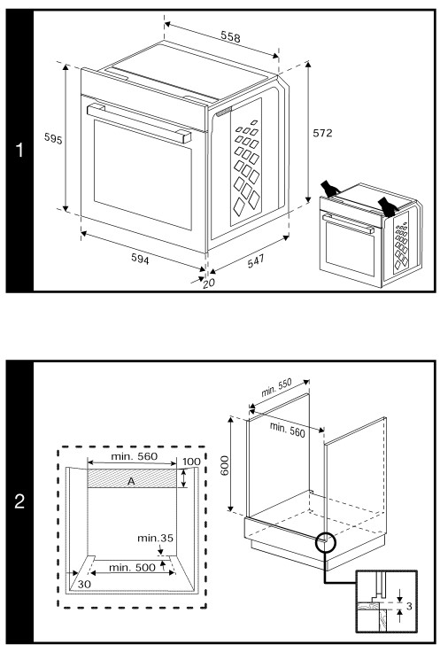 9031488 Электрический духовой шкаф Beko BBIE17300B черный STDN-0071764 - Вид №11