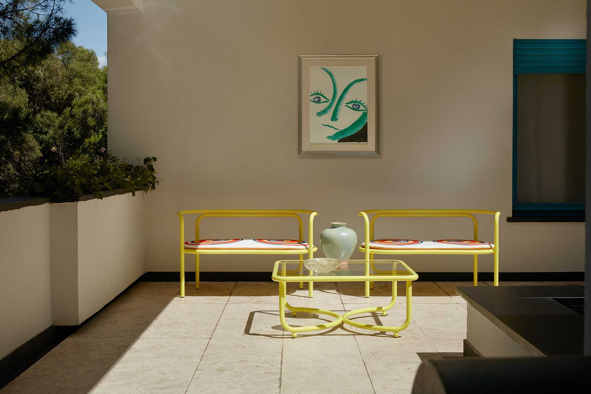 Квадратный садовый стол из нержавеющей стали и стекла Exteta Locus Solus ARCH-00090760 - Вид №7