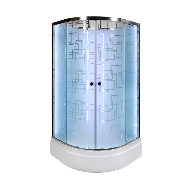 L 902 L с гидромассажем Душевая кабина DETO Серия L ЕМ2710 N LED - Вид №12