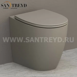 MD004GH Приставной унитаз напольный Белый Ceramica Globo 4ALL Италия