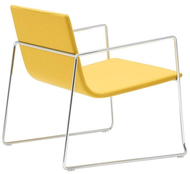 Andreu World Штабелируемое мягкое кресло-санки Lineal Bu0589 - Вид №2