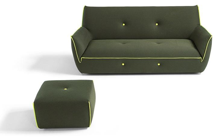 Egoitaliano Пуф из ткани Yuki sun-id-1357968 - Вид №3