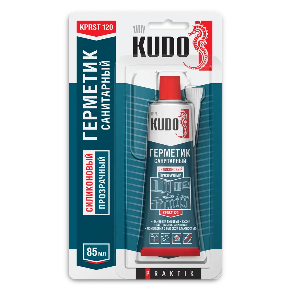 Санитарный силиконовый герметик KUDO для влажных помещений 85 мл 84579989 STLM-0052288