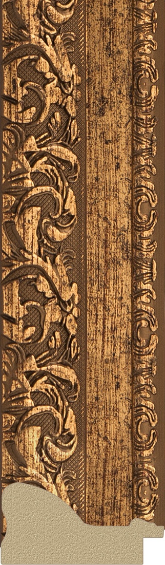 BY 6312 Зеркало напольное с гравировкой в багетной раме - виньетка бронзовая 85 mm EVOFORM Exclusive-G floor - Вид №3