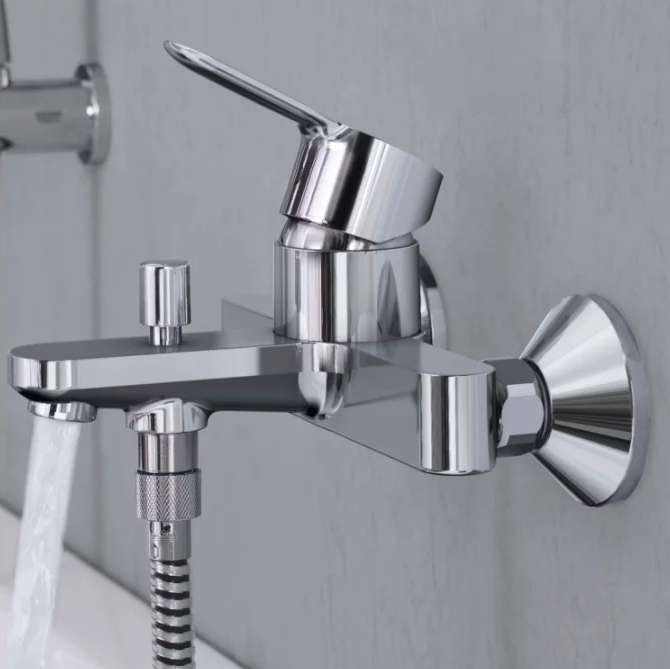 Смеситель для ванны GROHE BauEdge, хром (32820000) - Вид №1