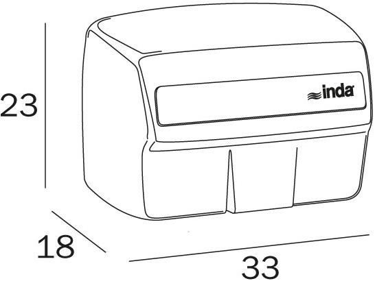 INDA® Электрическая сушилка для рук Hotellerie Av473a - Вид №1