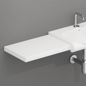 341801 Столешница из керамики 52x35,5 цвет Белая глазурь Kerasan Inka project Италия