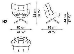 B&B Italia Outdoor Садовое кресло Hirek® Husk outdoor sun-id-1443364 - Вид №6