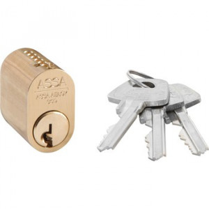 Овальный цилиндр ASSA 1301 HA с тремя ключами