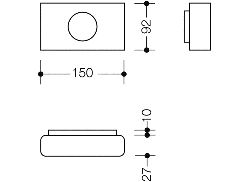 950.06.700 Диспенсер для гигиенических пакетов HEWI Universalprodukte  - Вид №1