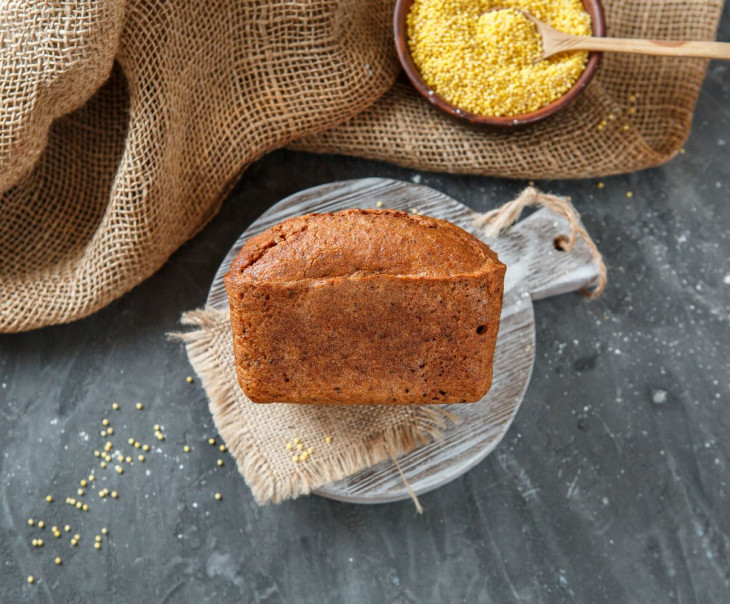 4370 Хлеб "Зеленая гречка - пшено - семена льна" Вкусляндия  - Вид №2