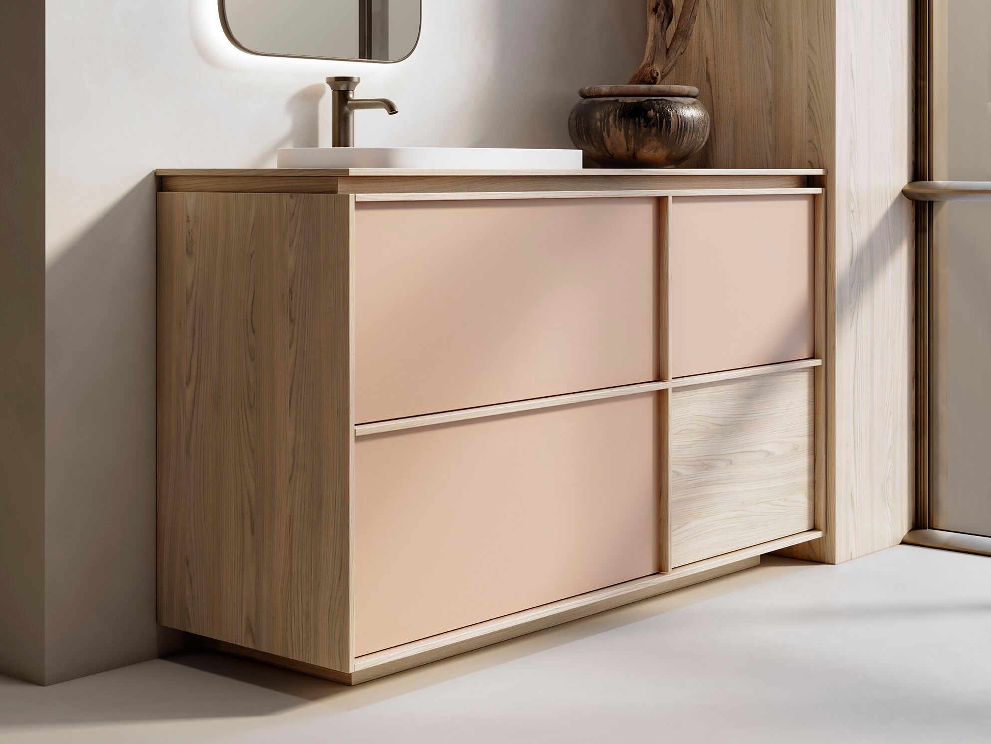 Шкаф для умывальника HPL с ящиками Mobilcrab Zen ARCH-00048394