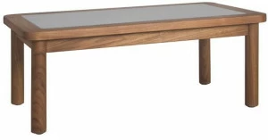 Il Giardino di Legno Прямоугольный садовый стол из дерева и стекла Ring Ring04c6