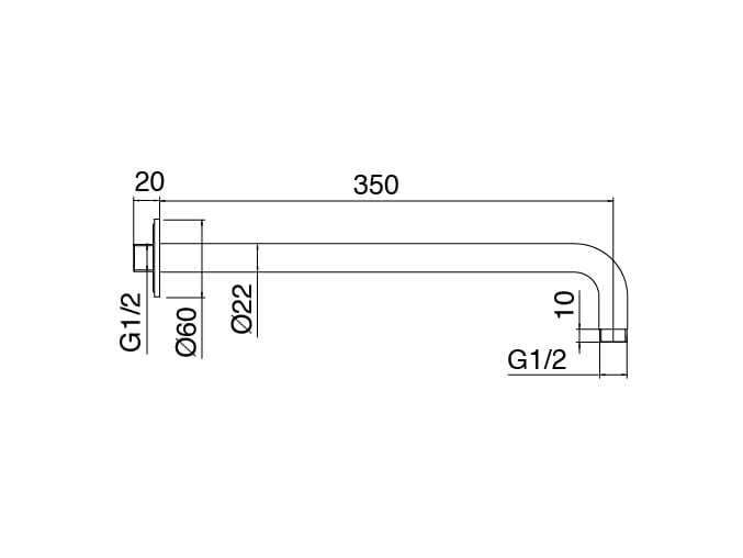 Смеситель для душа с 3 отверстиями из нержавеющей стали с ручным душем Zazzeri Z316 MONO ARCH-00065811 - Вид №4