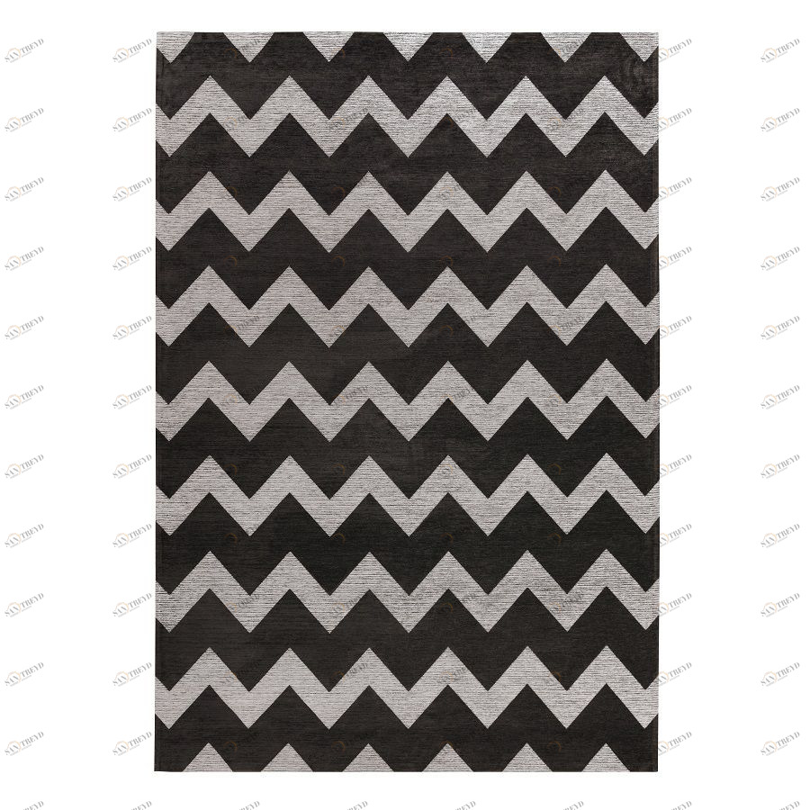 Ковер Clif, 160х230 см, черно-серый Carpet Decor C1034