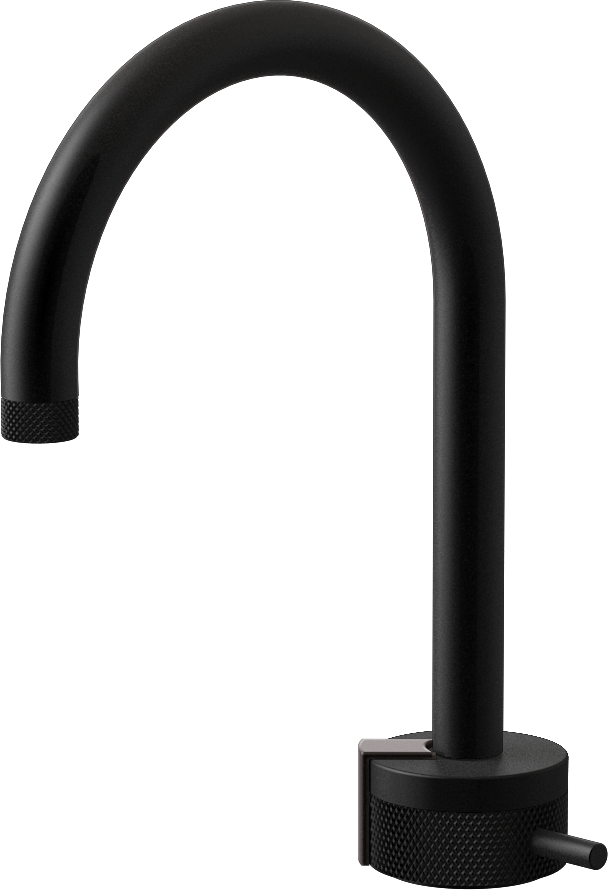 E-11502-R1MBK-L2GM-MBK Однорычажный прогрессивный смеситель для раковины - излив 16см GRAFF MOD+