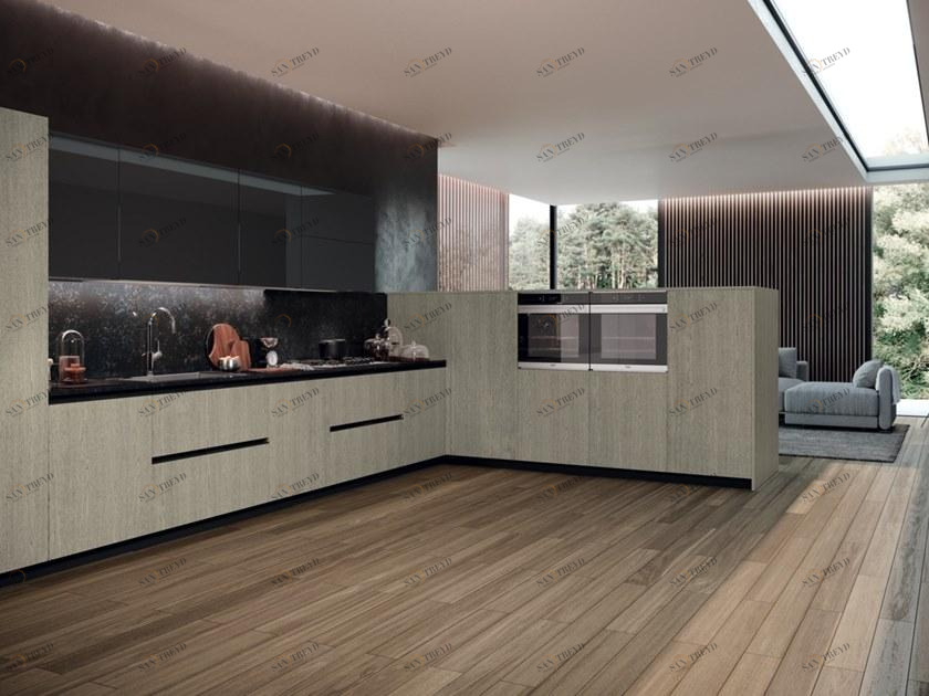 Febal Casa Линейная кухня со встроенными ручками sun-id-1355901