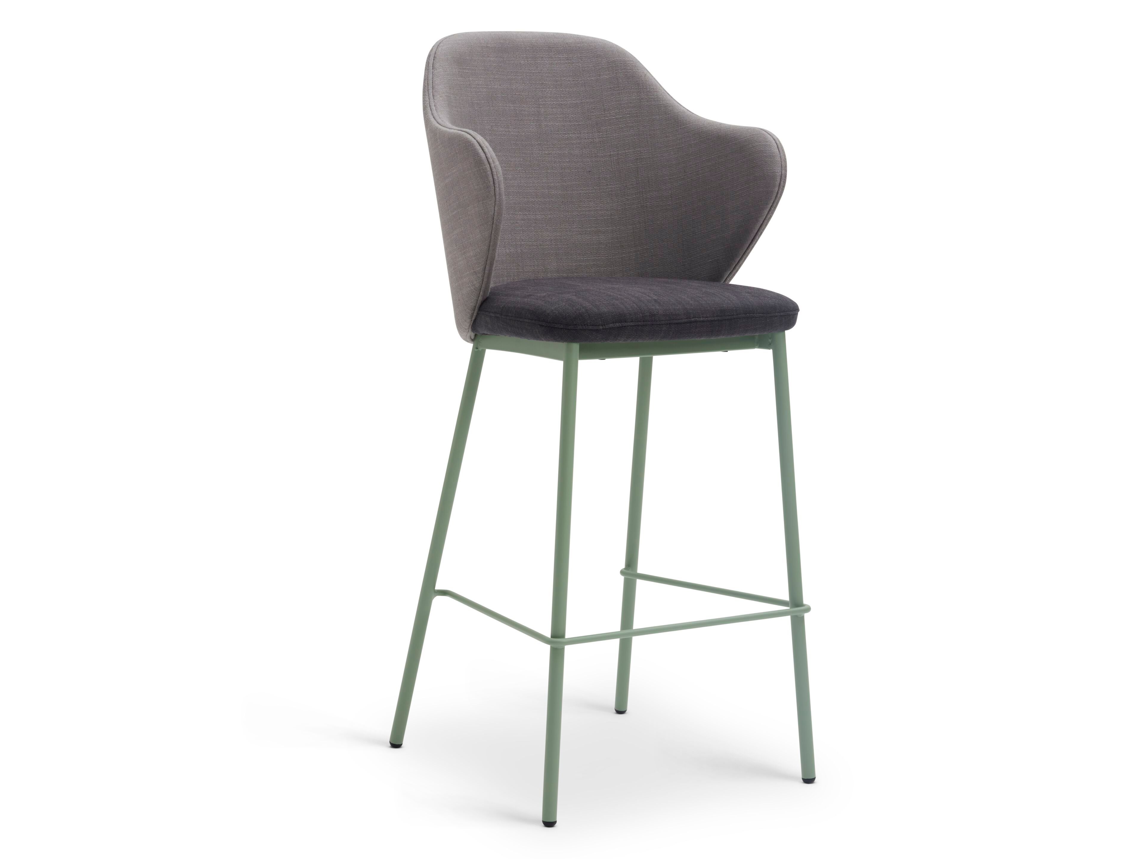 Высокий стул с тканевой подкладкой со спинкой Origins 1971 Page ARCH-00045276