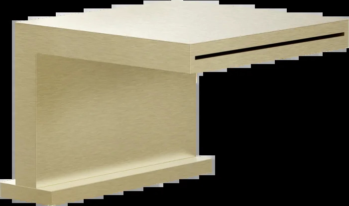 Носик для ванны 20191 727 Gessi Rettangolo k ЛАТУНЬ МАТОВАЯ PVD