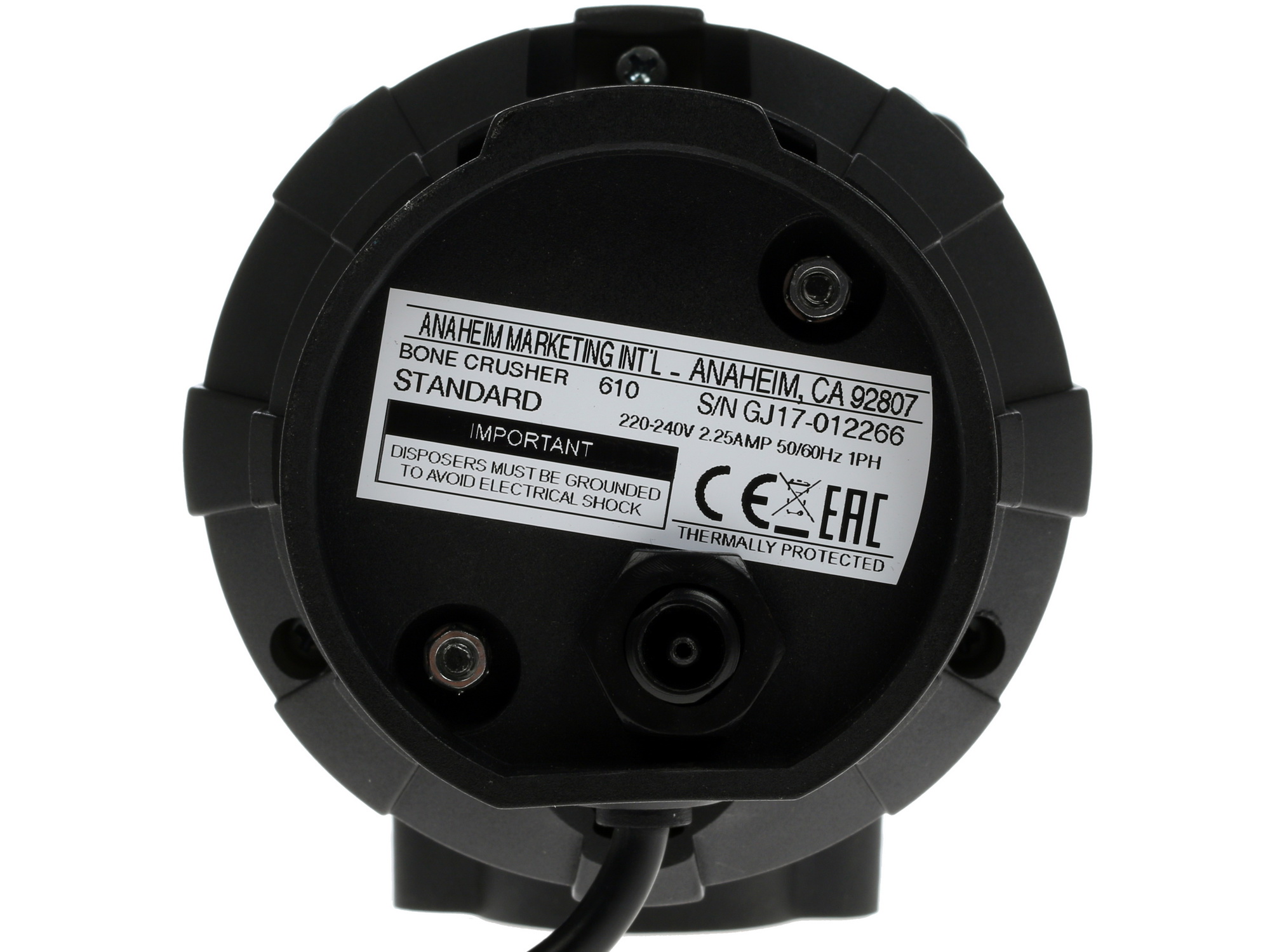 1131149 Измельчитель пищевых отходов Bone Crusher BC610 STDN-0049542 - Вид №6